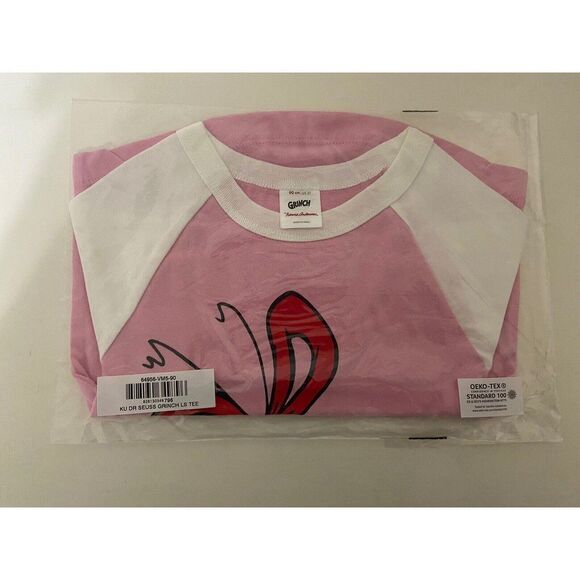 Hanna Andersson Dr. Seuss Grinch Cindy Lou Who Pink Tee Girls Size 90 US 3T NEW - Picture 2 of 3